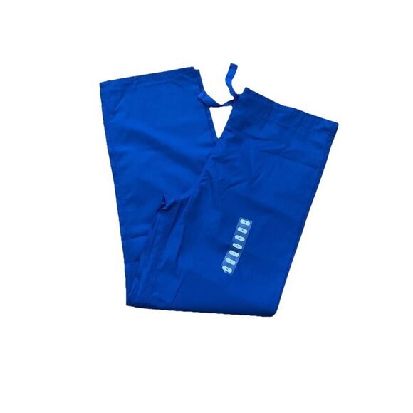 Cherokee Workwear Unisex Drawstring Scrub Pants Small 4100 Royal Blue New - Picture 1 of 8